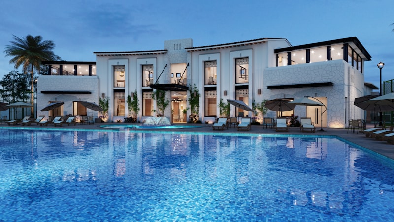 Reddora Resort — luxury casino resort lobby with ocean views